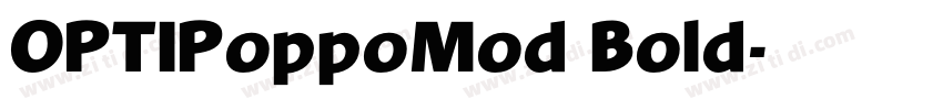 OPTIPoppoMod Bold字体转换